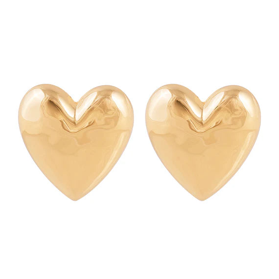 Vintage Heart Studs