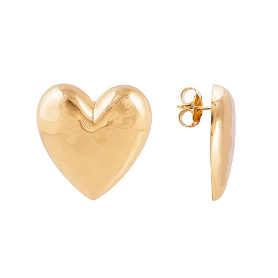 Vintage Heart Studs