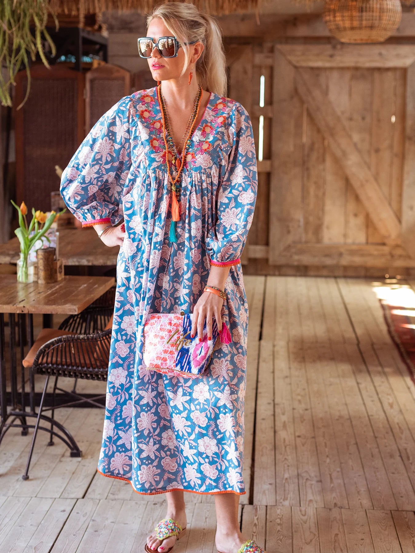 Embroidered Floral Dress