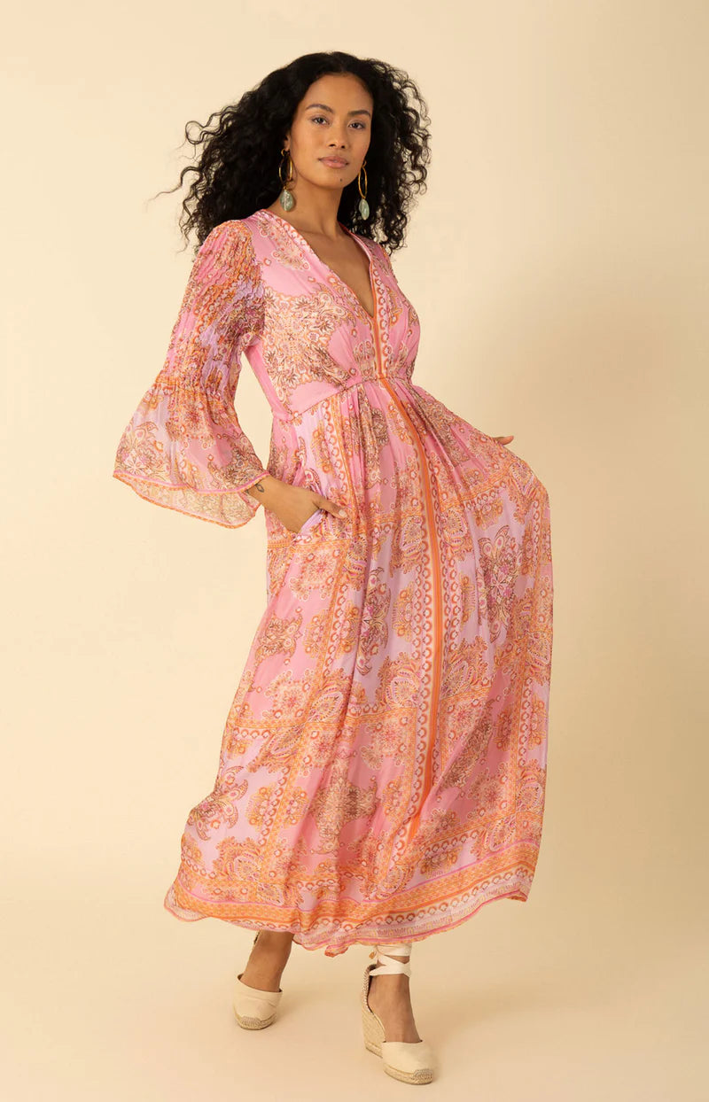 Mara V Neck Maxi Dress