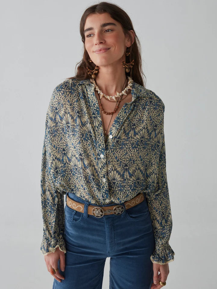 Phoenix Blouse Lapis Lazuli