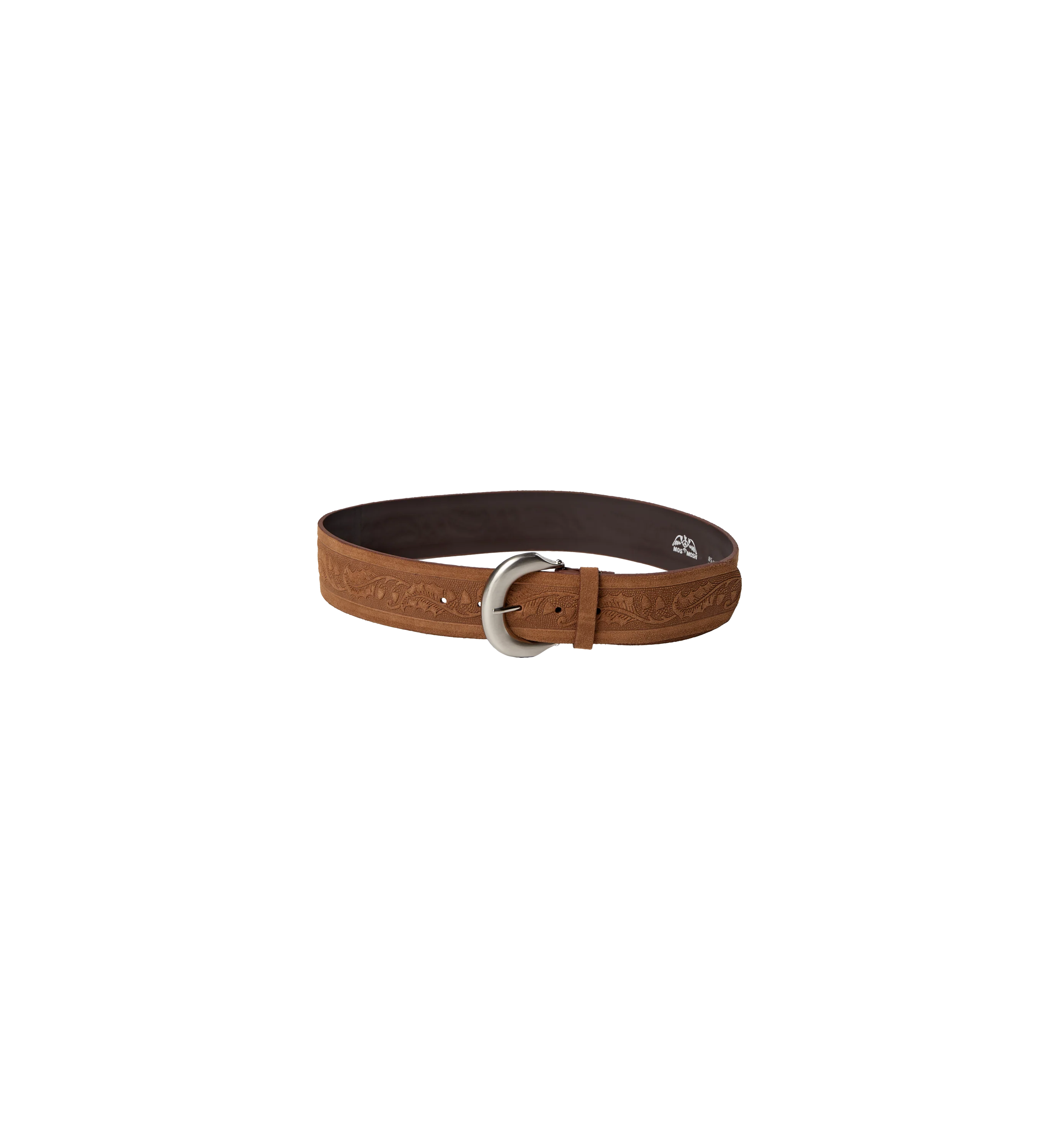 Embossed Suede Waist Belt