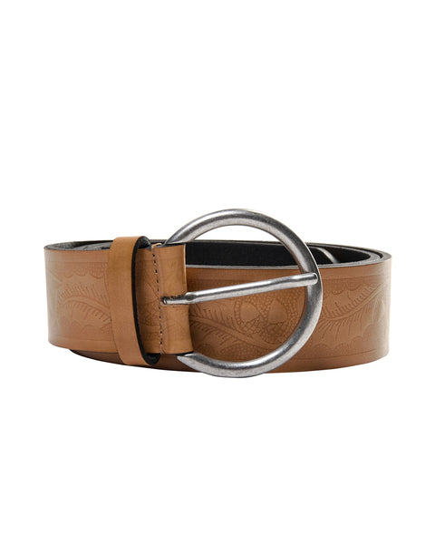 Embossed Leather Belt