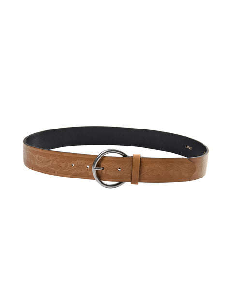 Embossed Leather Belt