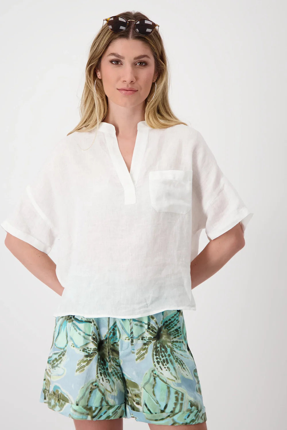 Oversize Linen Blouse