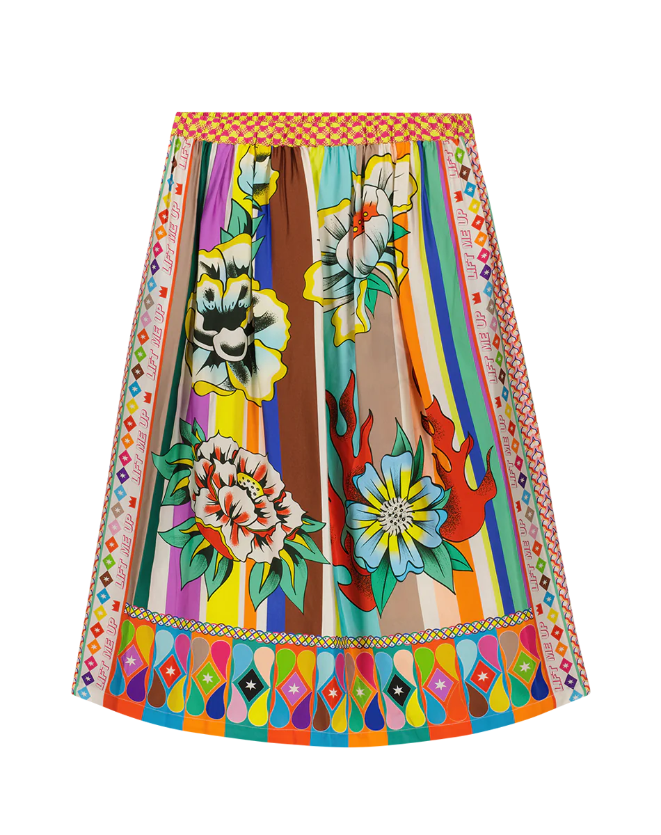 Vanessa Printed Midi Skirt